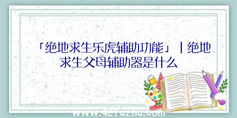 「绝地求生乐虎辅助功能」|绝地求生父母辅助器是什么